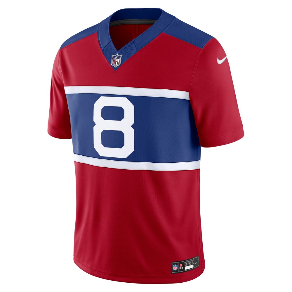 Men's New York Giants Daniel Jones Century Red Alternate Vapor F.U.S.E. Limited Jersey 