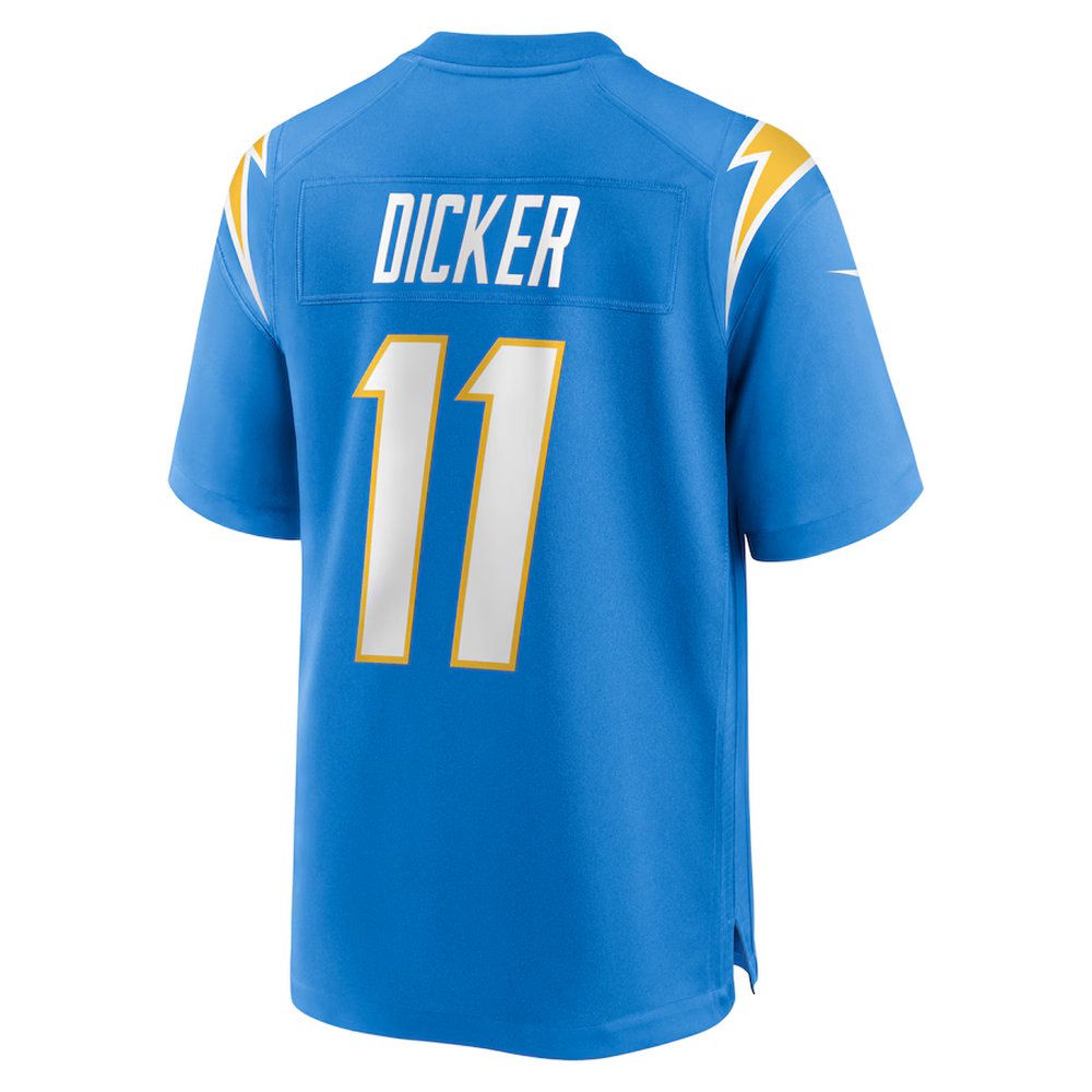 Men's Los Angeles Chargers Cameron Dicker Powder Blue Game Jersey 