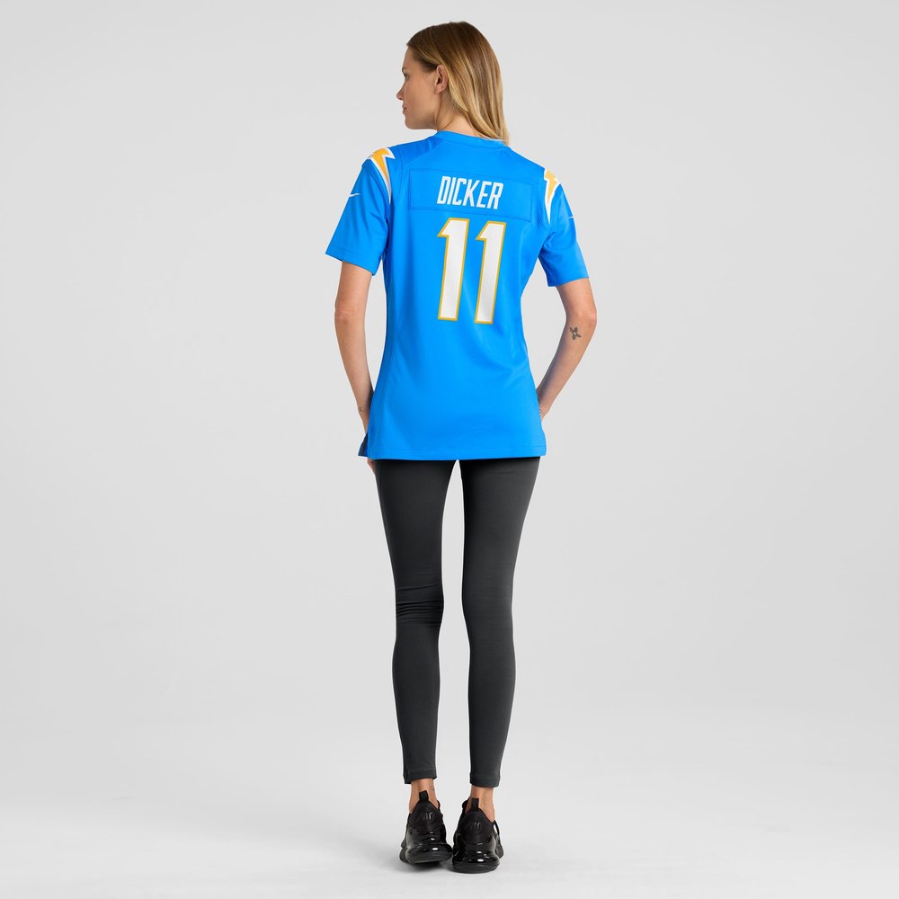 Women's Los Angeles Chargers Cameron Dicker Powder Blue Game Jersey 