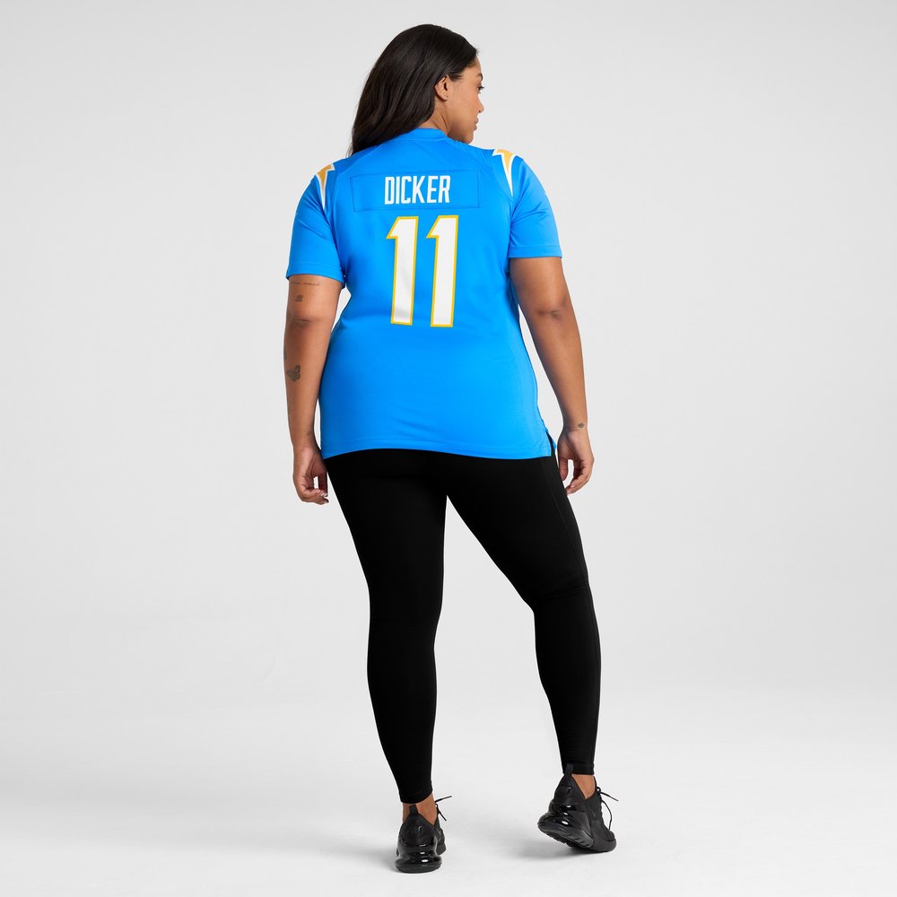 Women's Los Angeles Chargers Cameron Dicker Powder Blue Game Jersey 