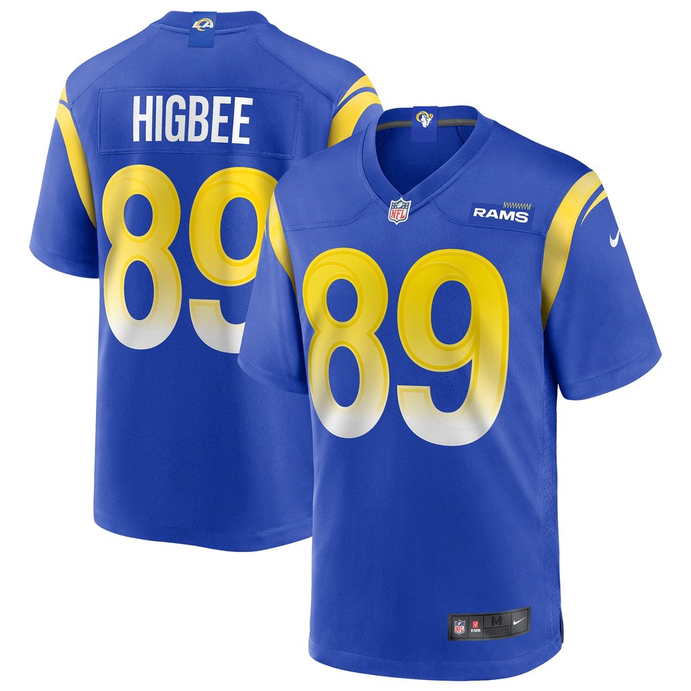 Men's Los Angeles Rams Tyler Higbee Royal Game Player Jersey 