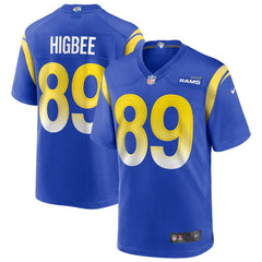 Men's Los Angeles Rams Tyler Higbee Royal Game Player Jersey 