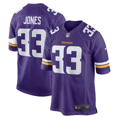 Men's Minnesota Vikings Aaron Jones Purple Game Player Jersey 