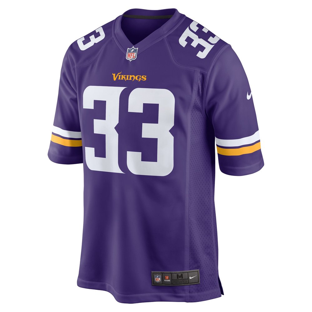 Men's Minnesota Vikings Aaron Jones Purple Game Player Jersey 