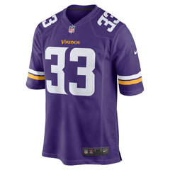 Men's Minnesota Vikings Aaron Jones Purple Game Player Jersey 