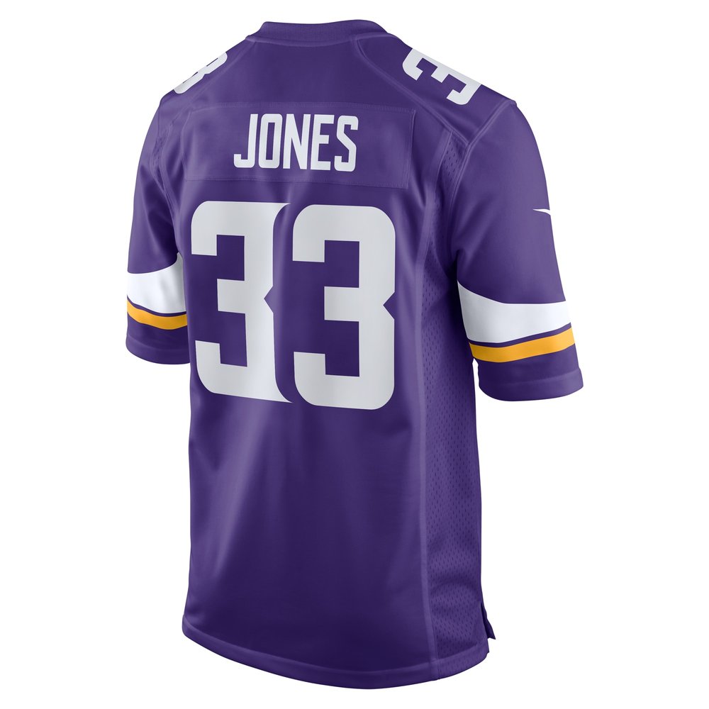 Men's Minnesota Vikings Aaron Jones Purple Game Player Jersey 