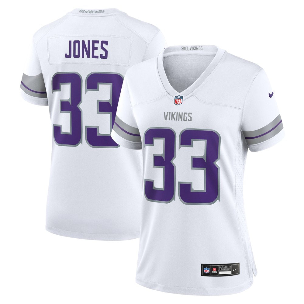 Women's Aaron Jones White Minnesota Vikings Alternate Game Player Jersey 