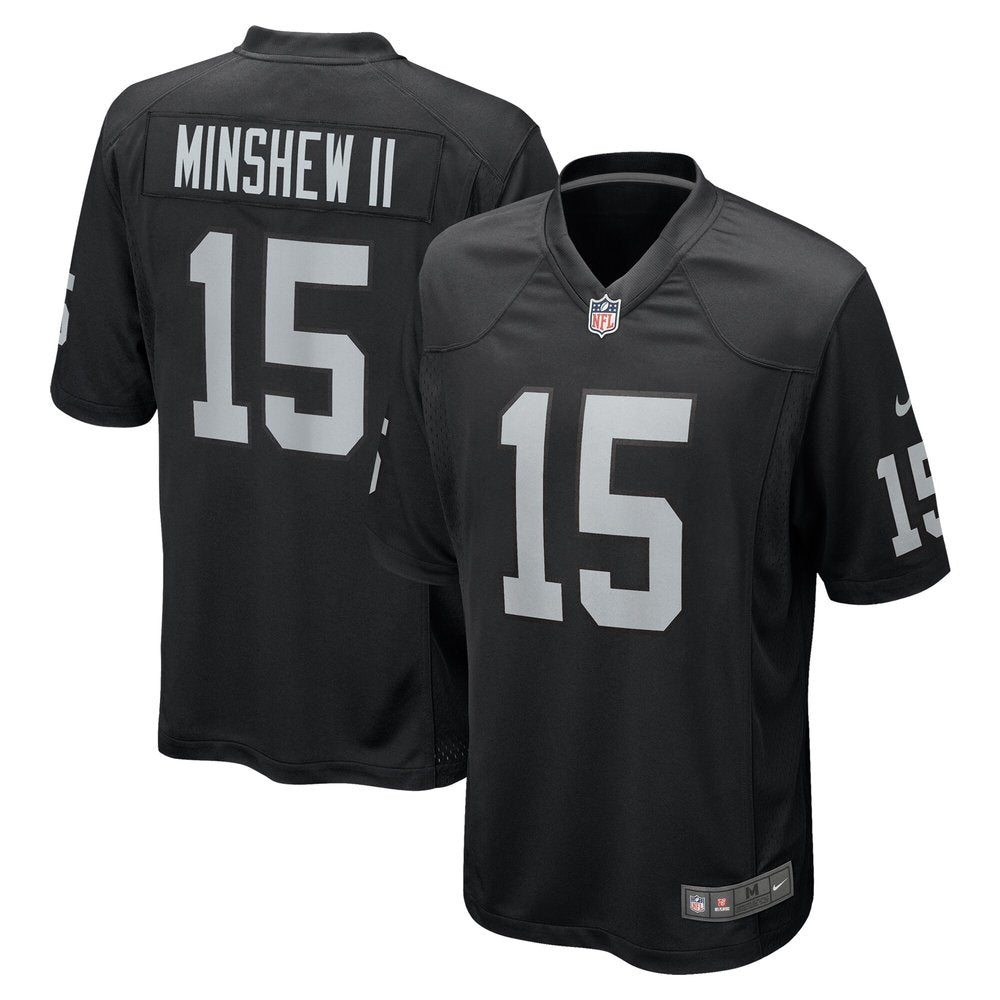 Men's Gardner Minshew II Black Las Vegas Raiders Team Game Jersey 