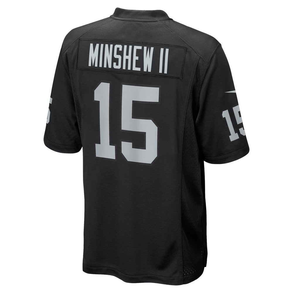 Men's Gardner Minshew II Black Las Vegas Raiders Team Game Jersey 
