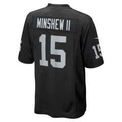 Men's Gardner Minshew II Black Las Vegas Raiders Team Game Jersey 