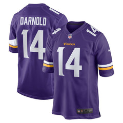 Men's Minnesota Vikings Sam Darnold Purple Team Game Jersey 