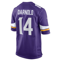 Men's Minnesota Vikings Sam Darnold Purple Team Game Jersey 