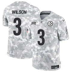 Men's Pittsburgh Steelers #3 Russell Wilson 2024 F.U.S.E Arctic Camo Salute to Service Limited Stitched Football Jersey 