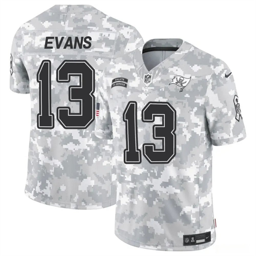 Men's Tampa Bay Buccaneers #13 Mike Evans 2024 F.U.S.E Arctic Camo Salute to Service Limited Stitched Football Jersey 