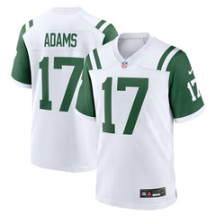 Men's New York Jets Davante Adams White Classic Alternate Game Jersey 