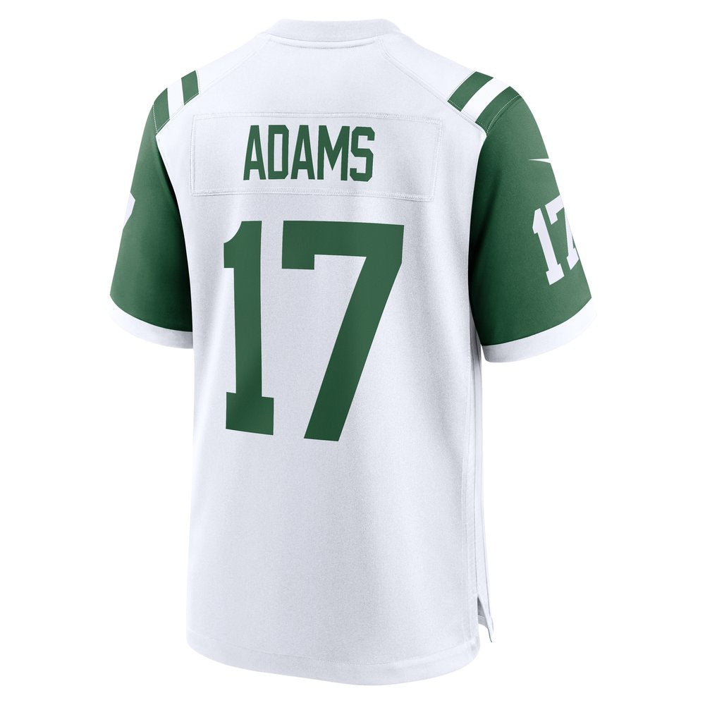 Men's New York Jets Davante Adams White Classic Alternate Game Jersey 