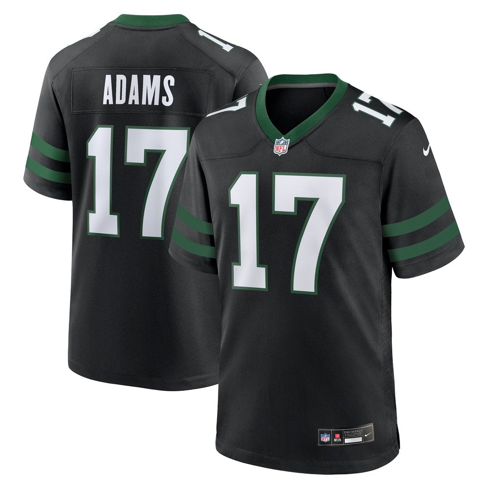 Men's New York Jets Davante Adams Legacy Black Alternate Game Jersey 