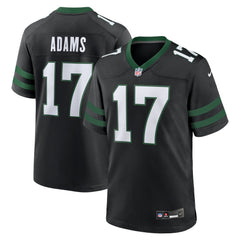 Men's New York Jets Davante Adams Legacy Black Alternate Game Jersey 