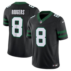Men's New York Jets Aaron Rodgers Legacy Black Alternate Vapor F.U.S.E. Limited Jersey 