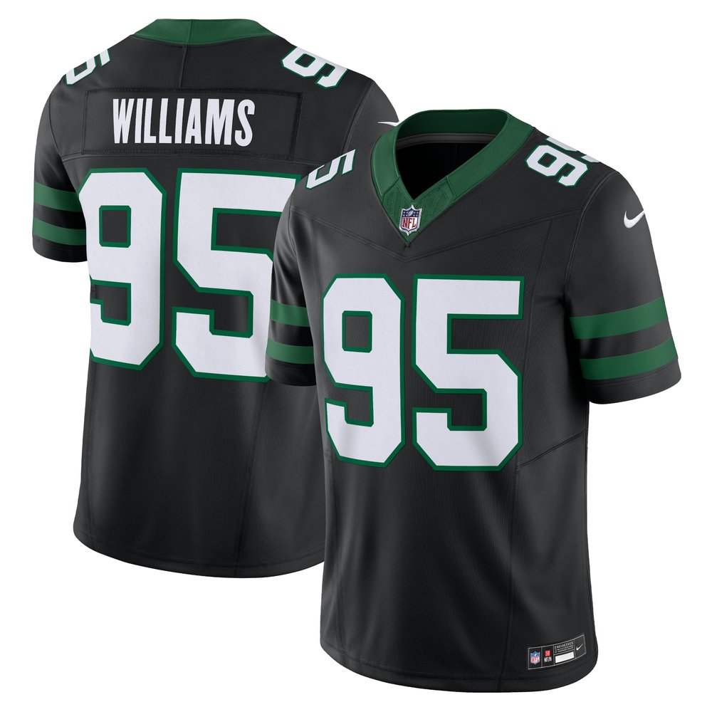 Men's New York Jets Quinnen Williams Legacy Black Alternate Vapor F.U.S.E. Limited Jersey 