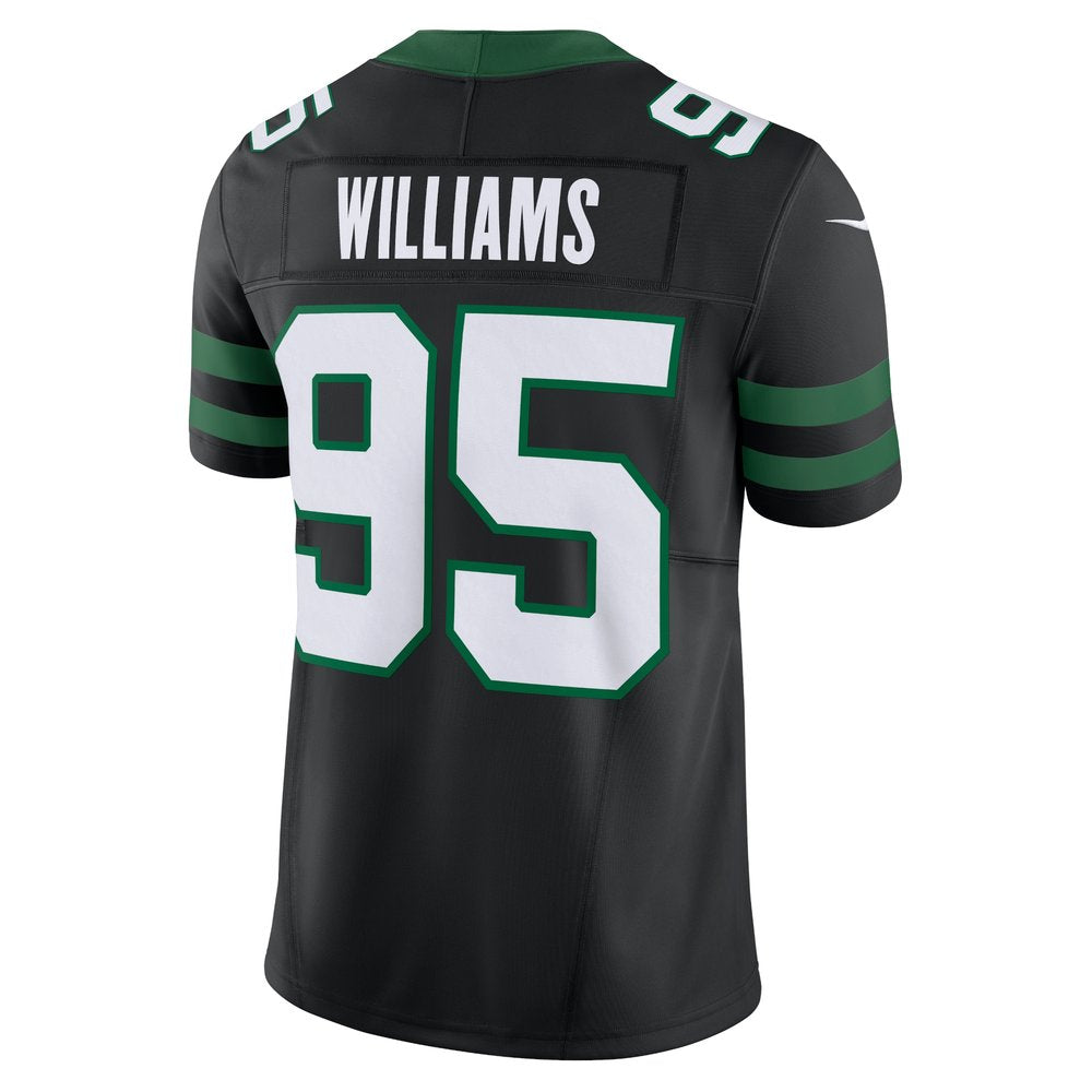 Men's New York Jets Quinnen Williams Legacy Black Alternate Vapor F.U.S.E. Limited Jersey 