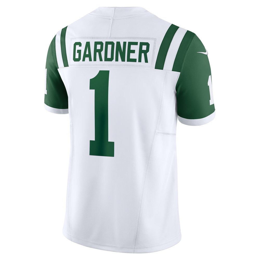Men's New York Jets Ahmad Sauce Gardner White Classic Alternate Vapor F.U.S.E. Limited Jersey 