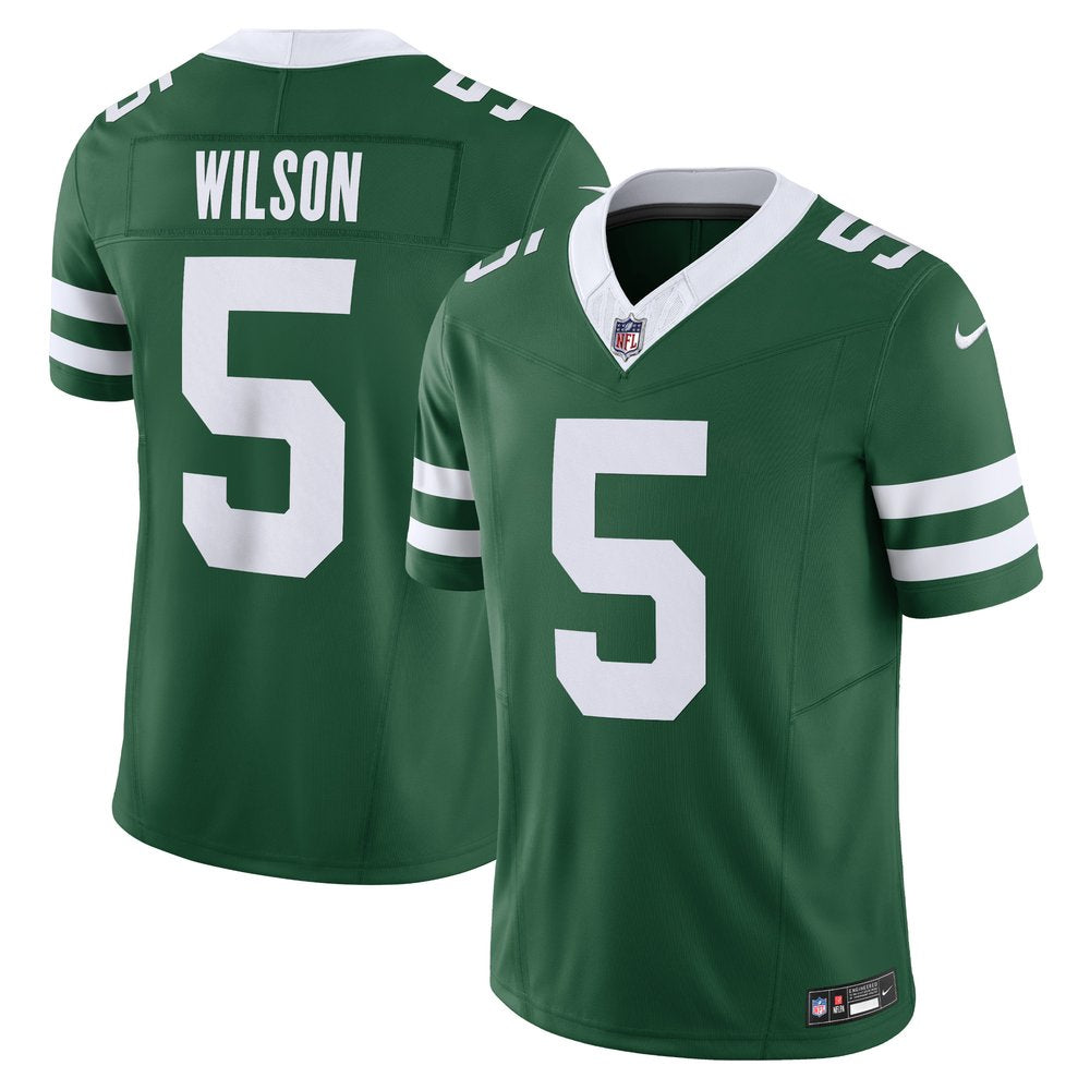 Men's New York Jets Garrett Wilson Legacy Green Vapor F.U.S.E. Limited Jersey 