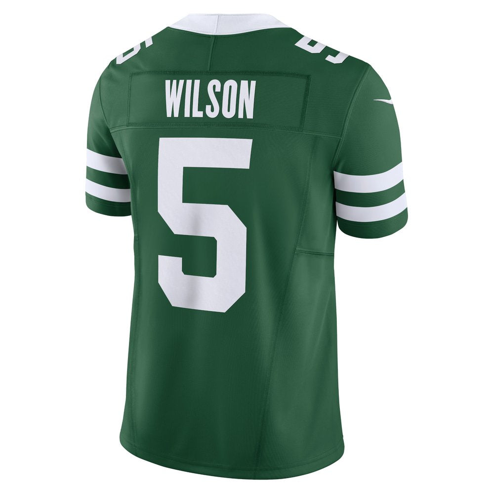 Men's New York Jets Garrett Wilson Legacy Green Vapor F.U.S.E. Limited Jersey 