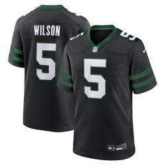Men's New York Jets Garrett Wilson Legacy Black Alternate Game Jersey 