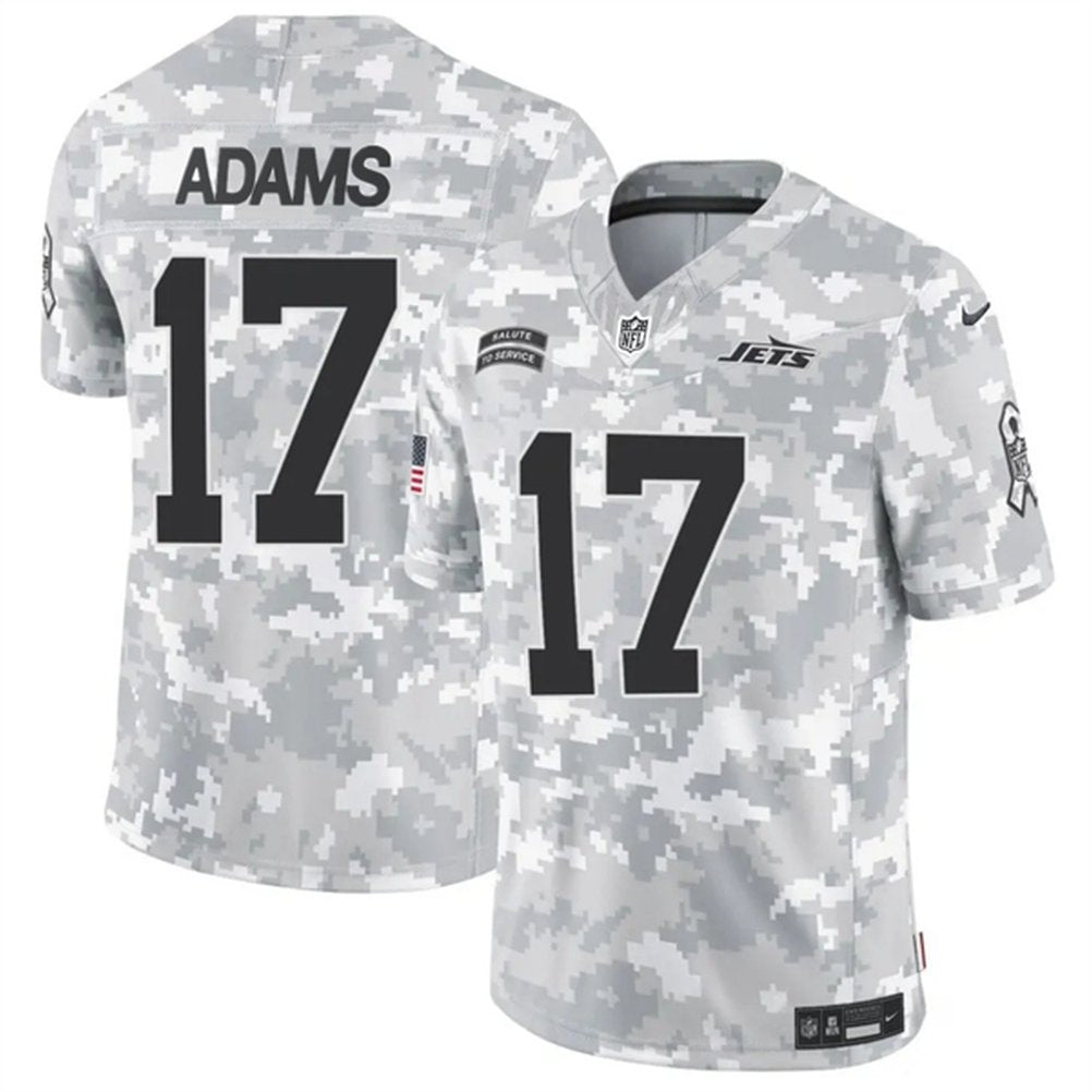 Men's New York Jets #17 Davante Adams 2024 F.U.S.E Arctic Camo Salute to Service Limited Stitched Football Jersey 