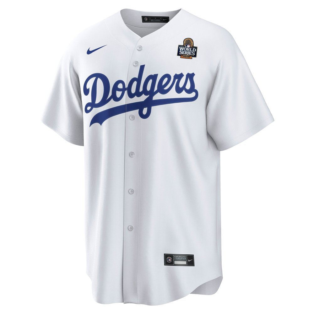 Men's Los Angeles Dodgers Shohei Ohtani White 2024 World Series Home Replica Player Jersey