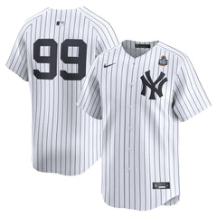 Men's New York Yankees Aaron Judge White 2024 World Series Home Limited Player Jersey