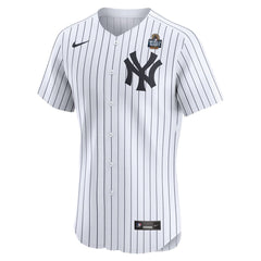 Men's New York Yankees Aaron Judge White 2024 World Series Home Elite Player Jersey