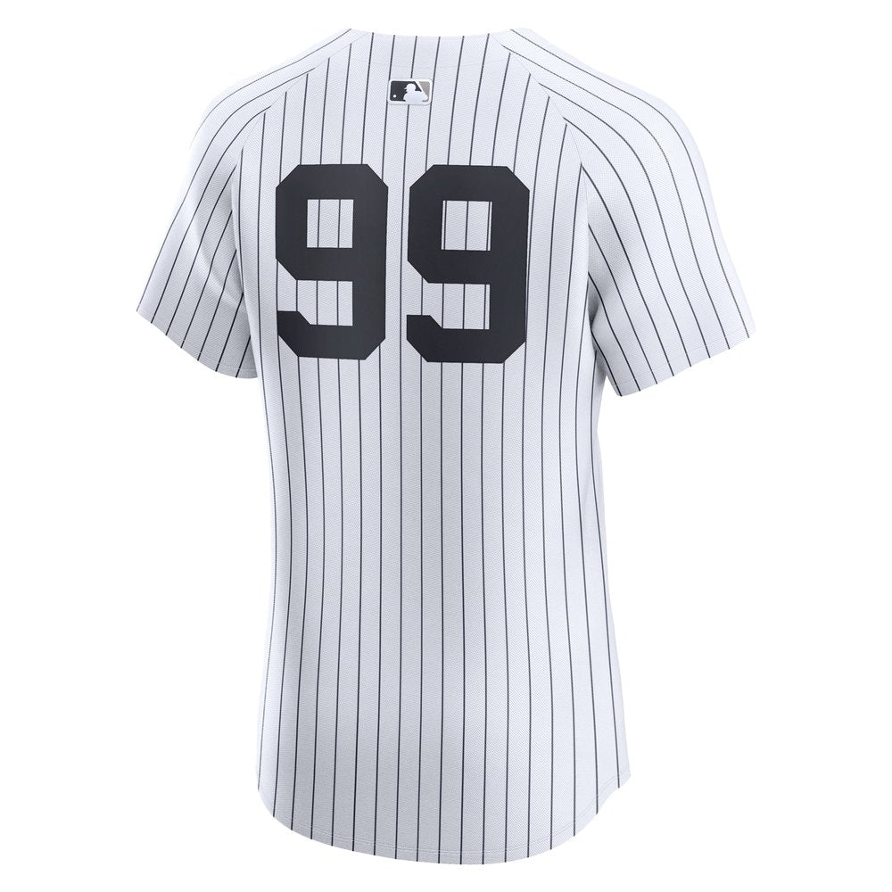 Men's New York Yankees Aaron Judge White 2024 World Series Home Elite Player Jersey