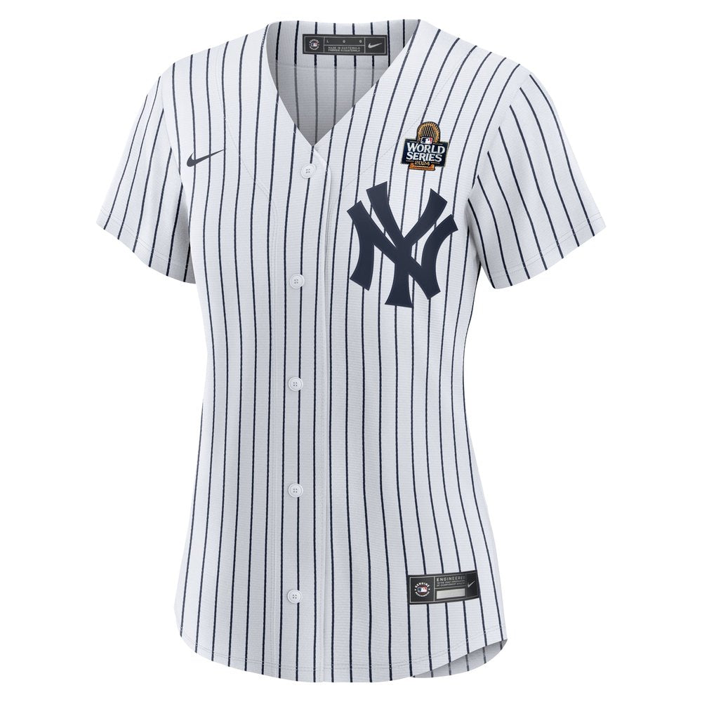 Women's New York Yankees Juan Soto White 2024 World Series Home Replica Player Jersey