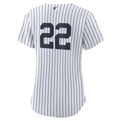 Women's New York Yankees Juan Soto White 2024 World Series Home Replica Player Jersey