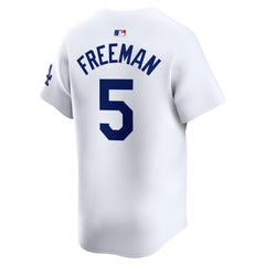 Men's Los Angeles Dodgers Freddie Freeman White 2024 World Series Home Limited Player Jersey
