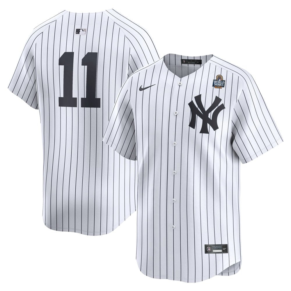 Men's New York Yankees Anthony Volpe White 2024 World Series Home Limited Player Jersey