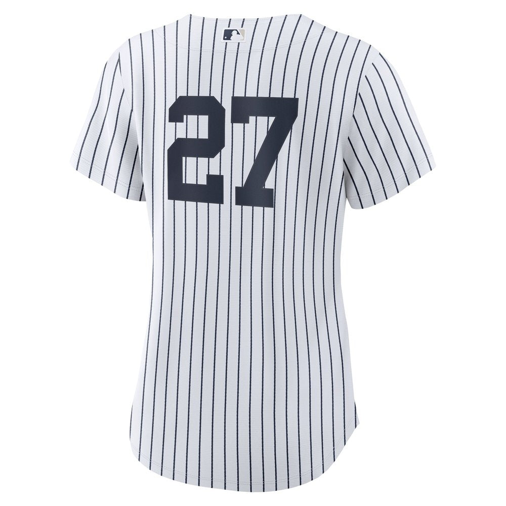 Women's New York Yankees Giancarlo Stanton White 2024 World Series Home Replica Player Jersey