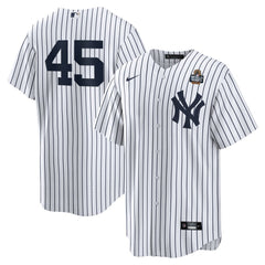 Men's New York Yankees Gerrit Cole White 2024 World Series Home Replica Player Jersey