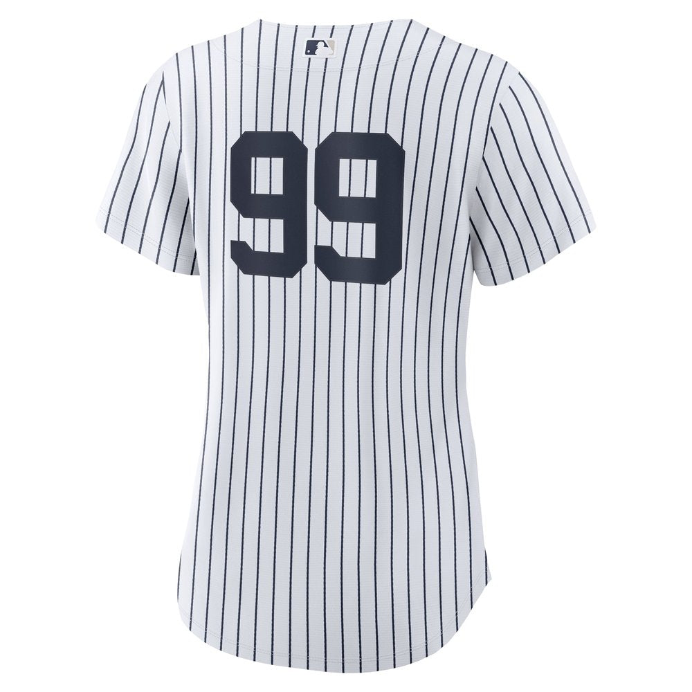 Women's New York Yankees Aaron Judge White 2024 World Series Home Replica Player Jersey