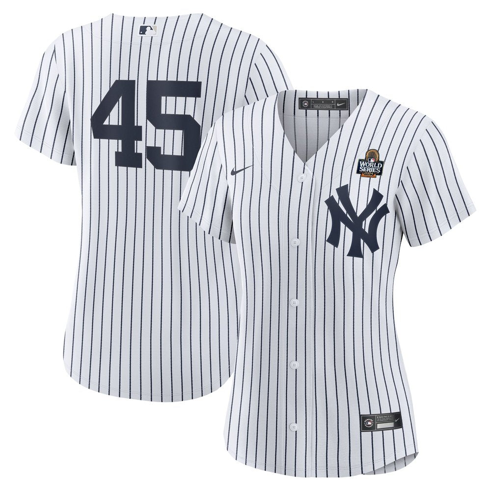 Women's New York Yankees Gerrit Cole White 2024 World Series Home Replica Player Jersey