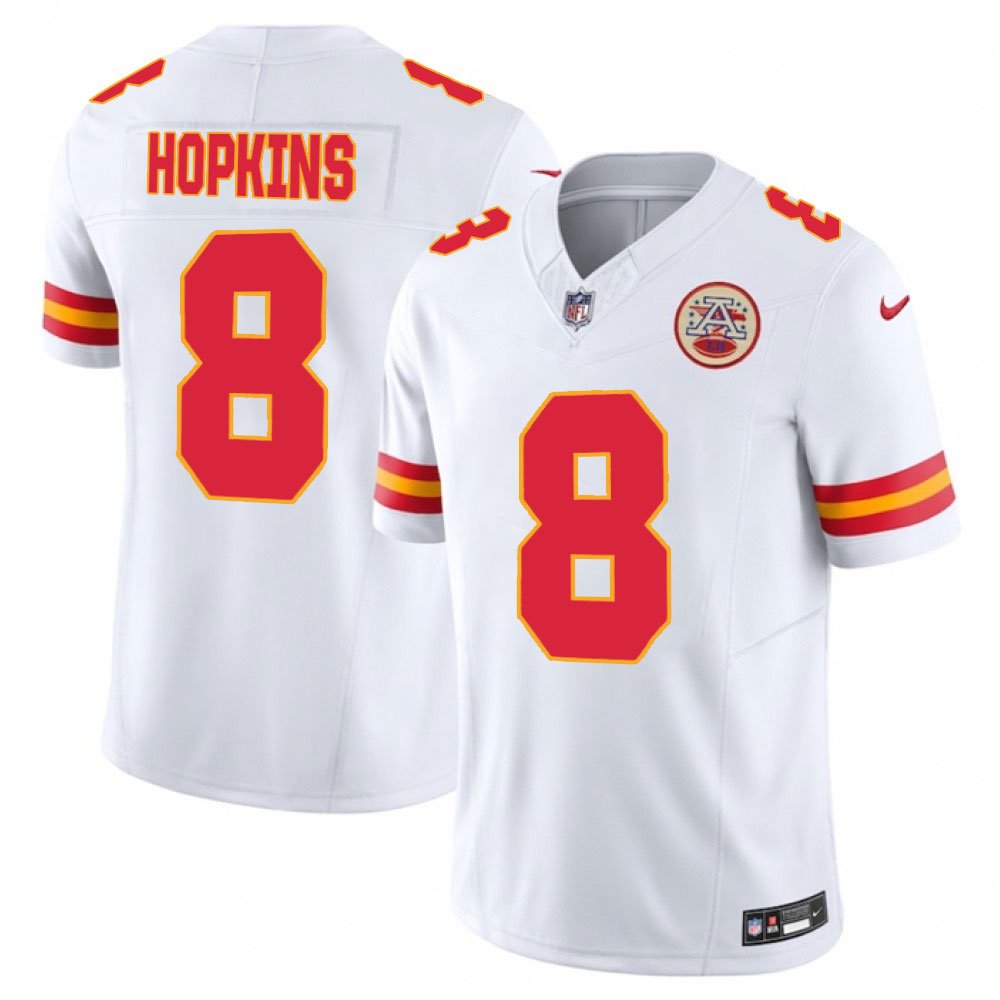 Men's Kansas City Chiefs DeAndre Hopkins White Alternate Vapor F.U.S.E. Limited Jersey 