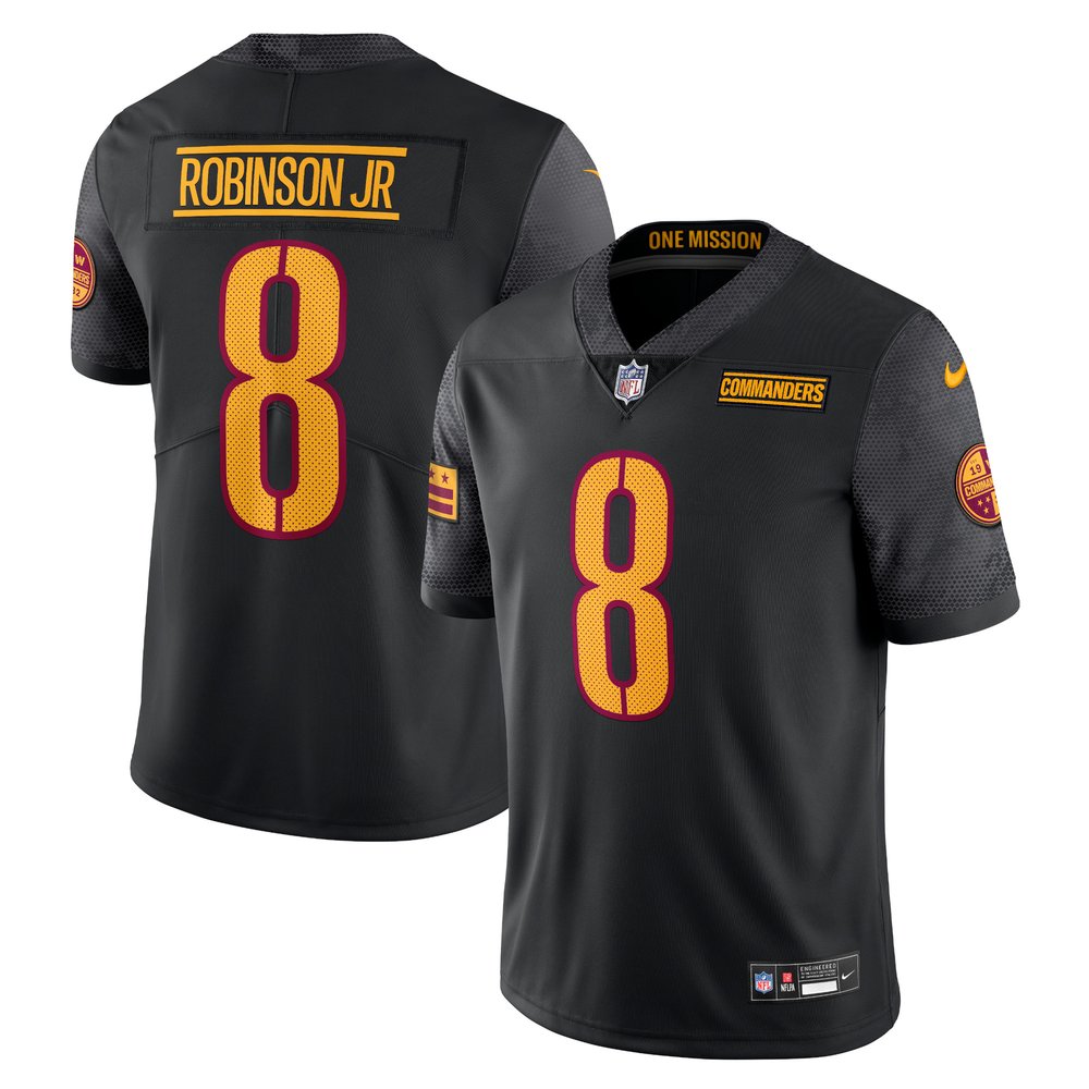 Men's Washington Commanders Brian Robinson Jr. Black Vapor Untouchable Limited Jersey 