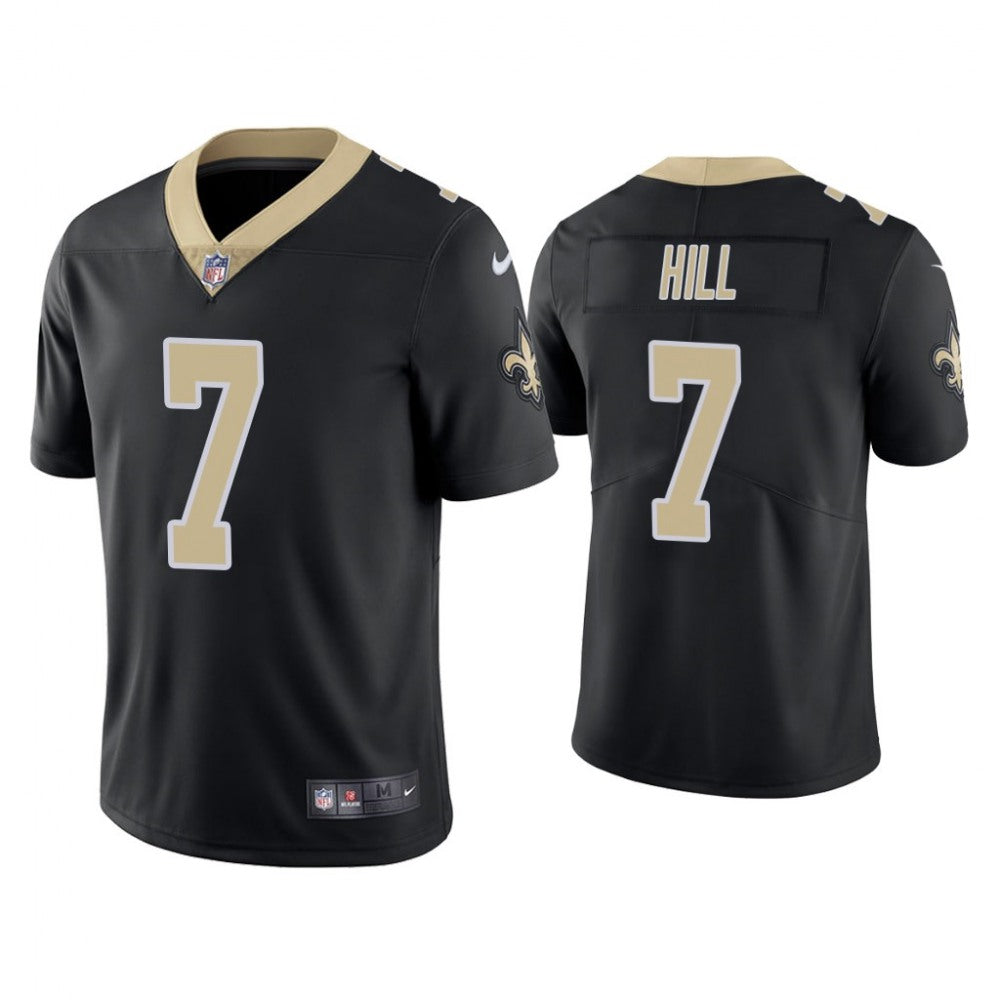 Men's New Orleans Saints #7 Taysom Hill Black Vapor Untouchable Limited Stitched Jersey 