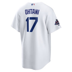 Men's Los Angeles Dodgers Shohei Ohtani White 2024 World Series Champions Home Replica Player Jersey