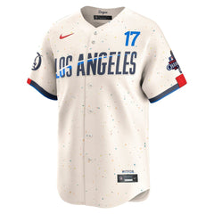 Men's Los Angeles Dodgers Shohei Ohtani Cream 2024 World Series Champions City Connect Limited Player Jersey