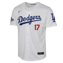 Youth Los Angeles Dodgers Shohei Ohtani White 2024 World Series Champions Limited Player Jersey