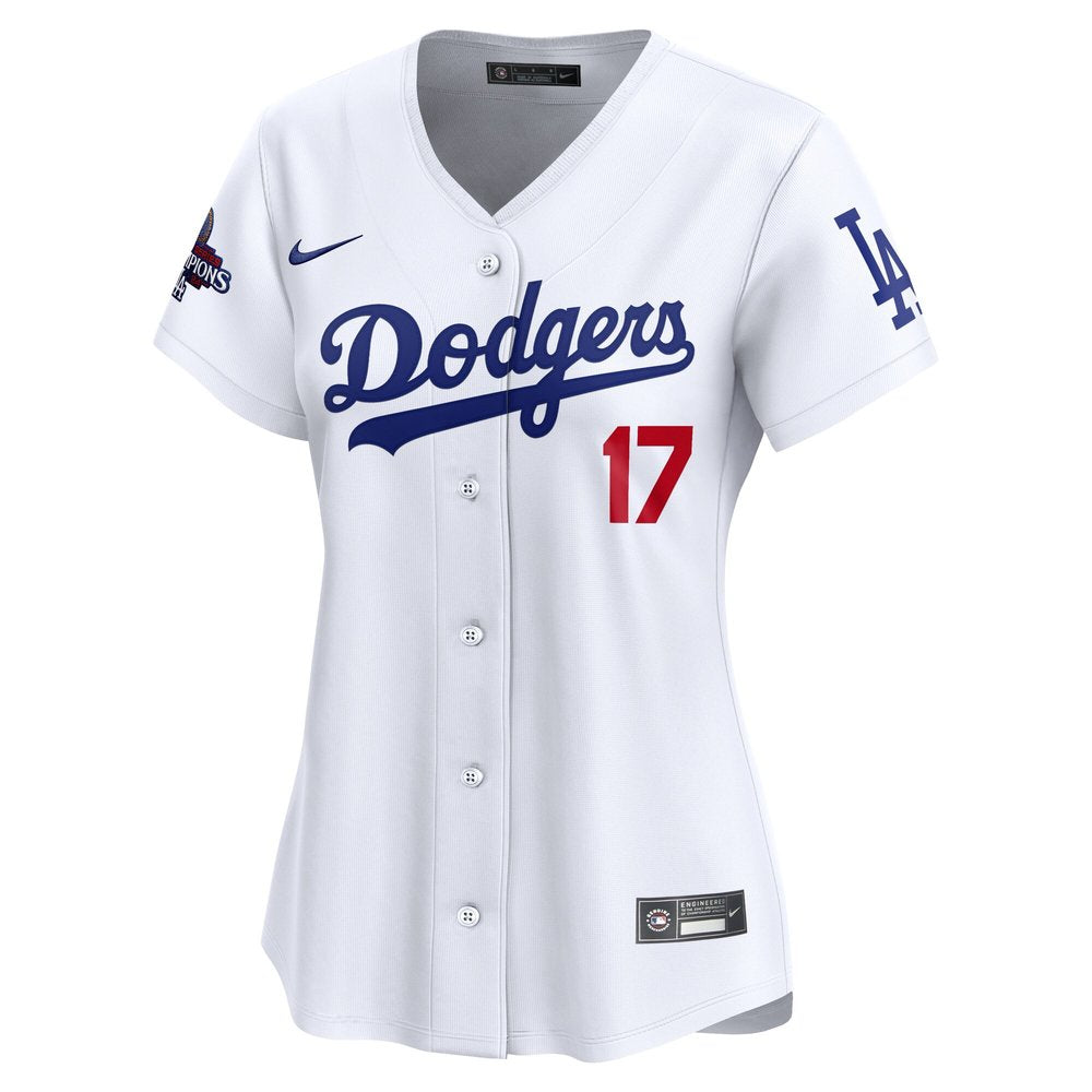 Women's Los Angeles Dodgers Shohei Ohtani White 2024 World Series Champions Home Limited Player Jersey