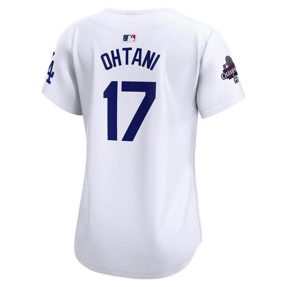 Women's Los Angeles Dodgers Shohei Ohtani White 2024 World Series Champions Home Limited Player Jersey